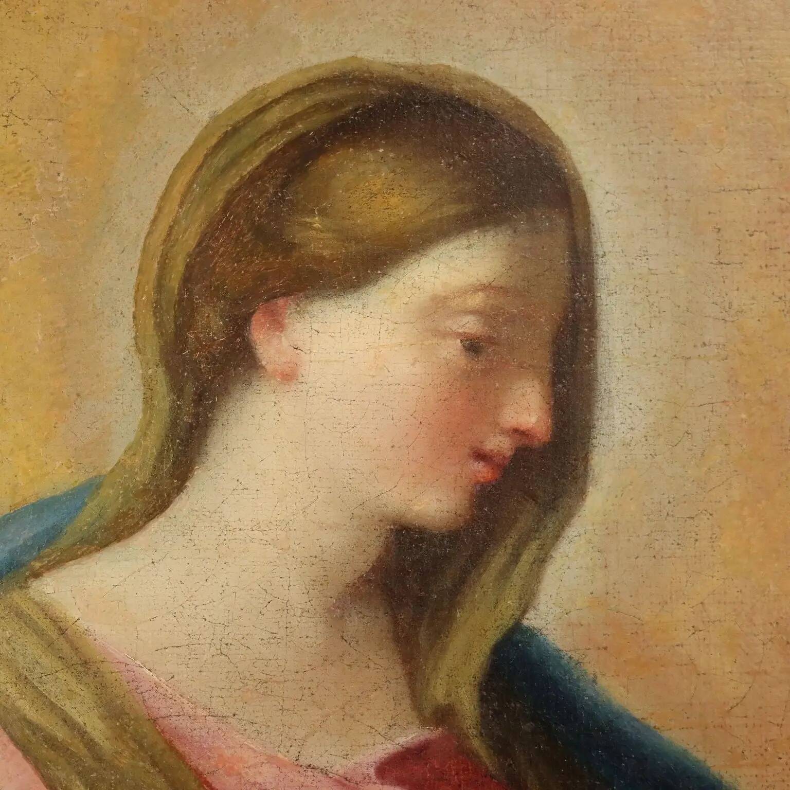 Religious subject, oil on canvas, Italy 17th-18th century