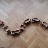 Miniature holzkuns loquai wooden train set