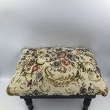 Foot rest chest studded fabric vintage studded