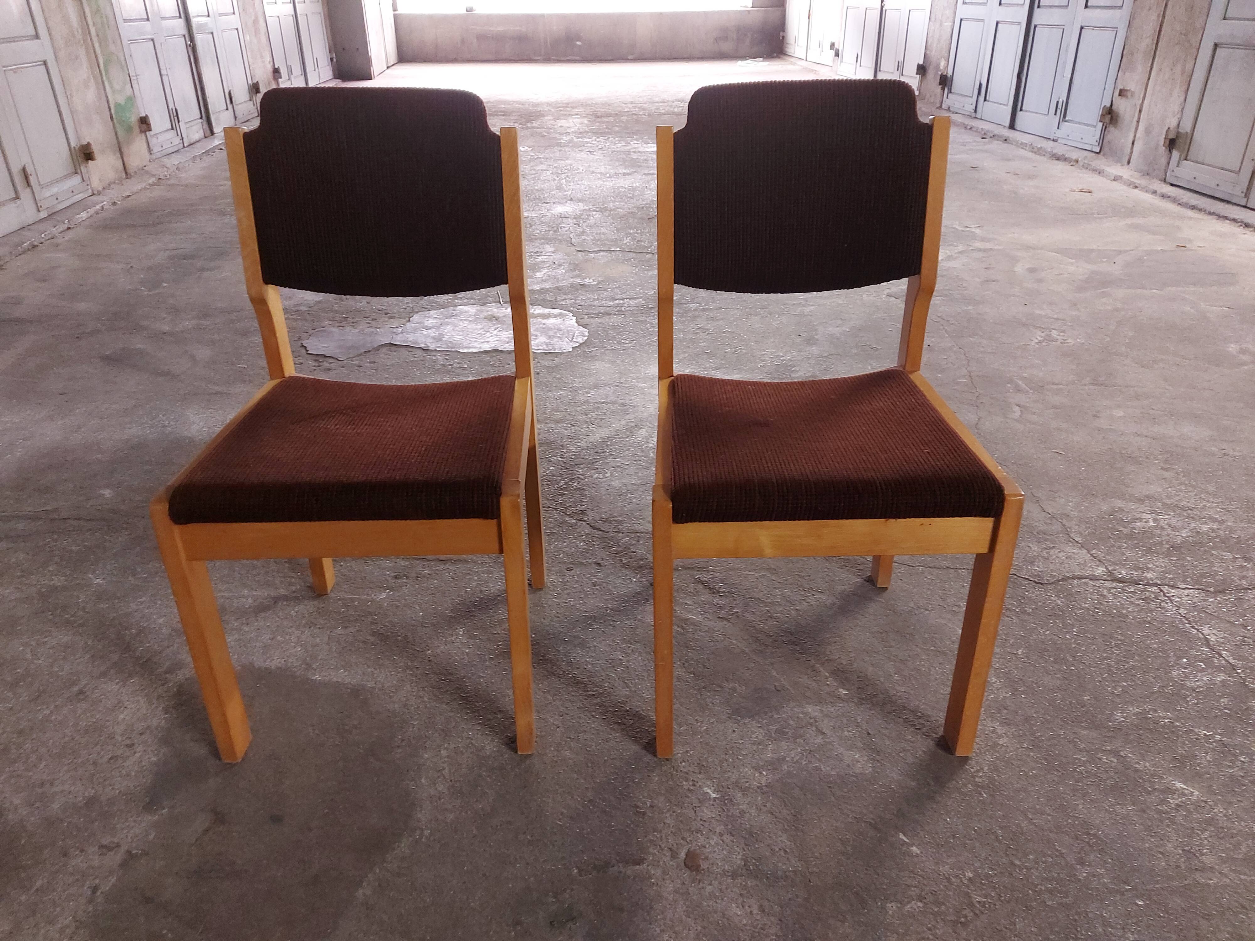 Set of two vintage Swiss chairs