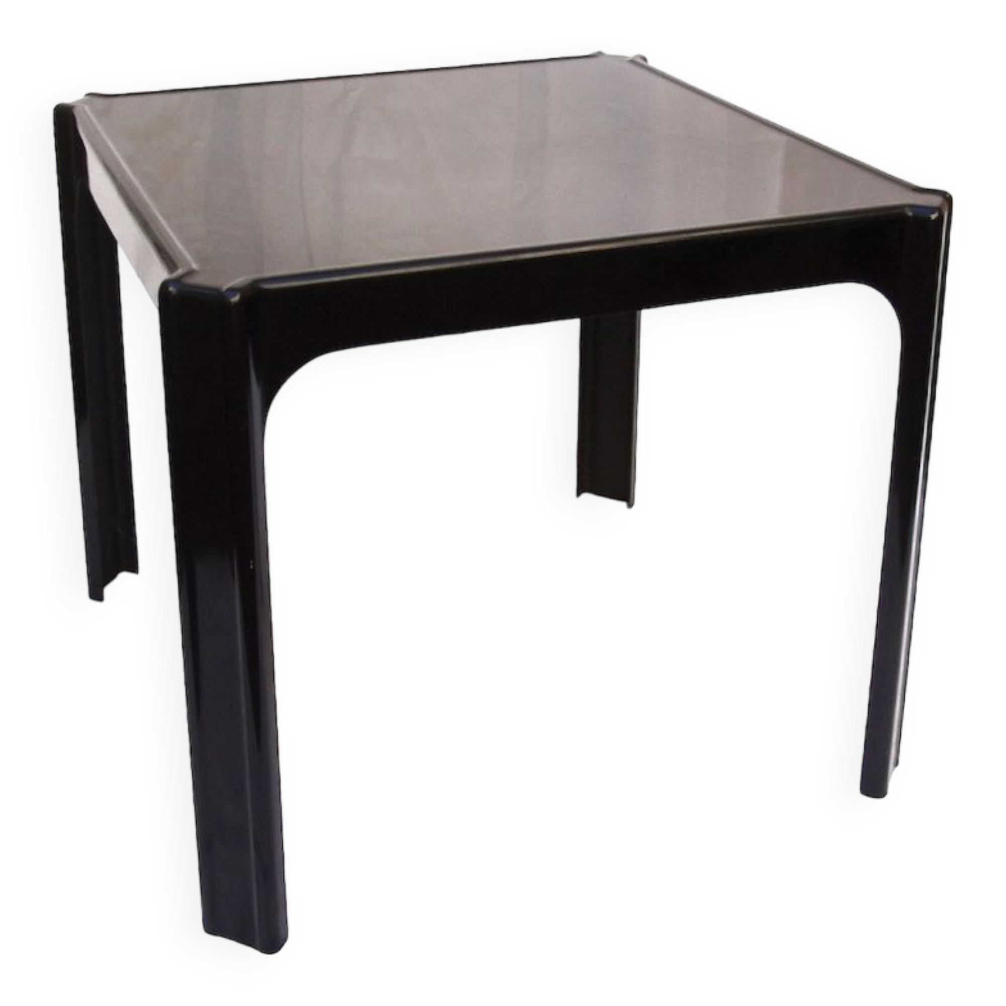 Square table design 1970 fiberglass.