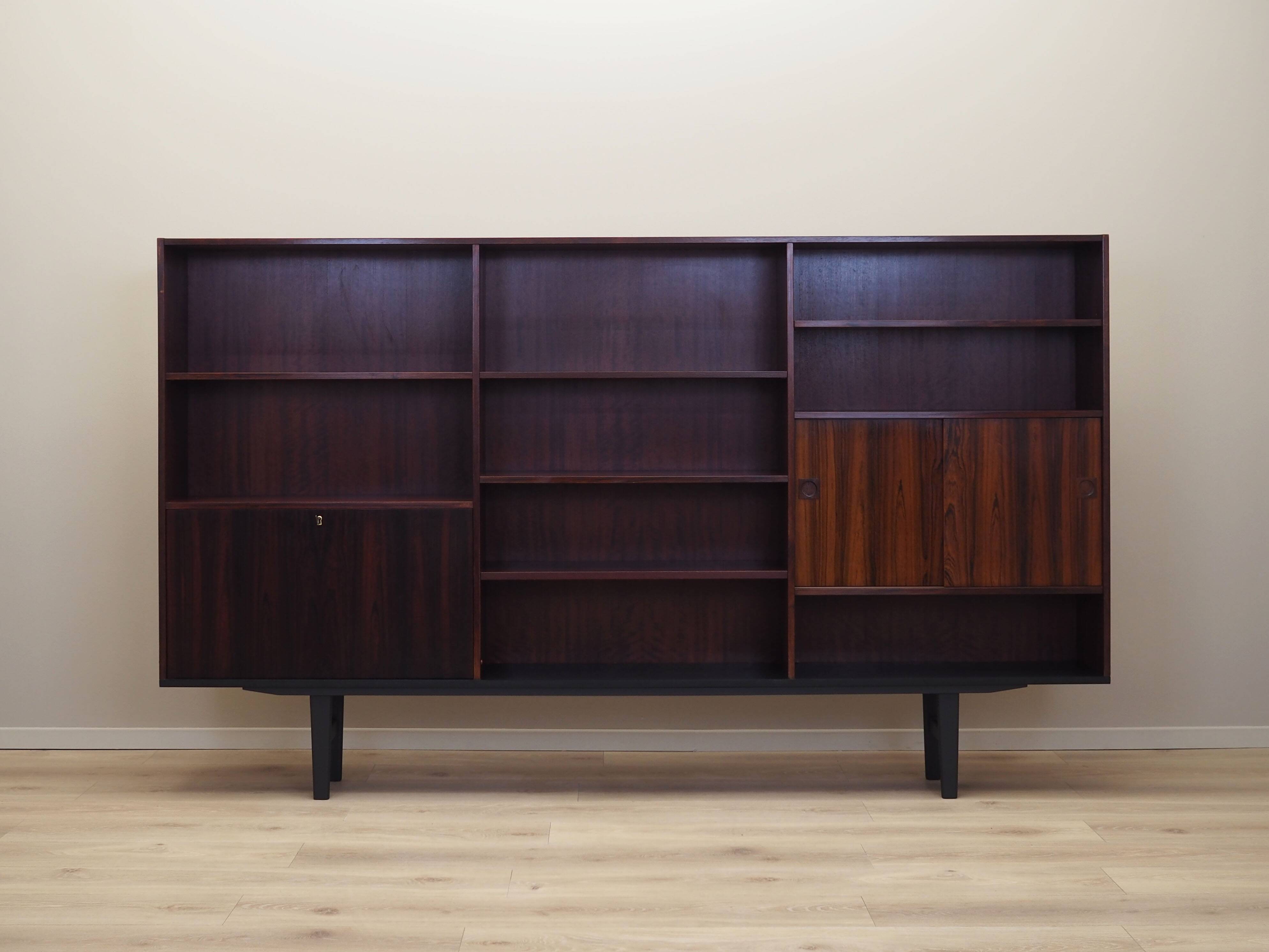 Rosewood bookcase, Danish design, 1970s, production: Farsø Møbelfabrik