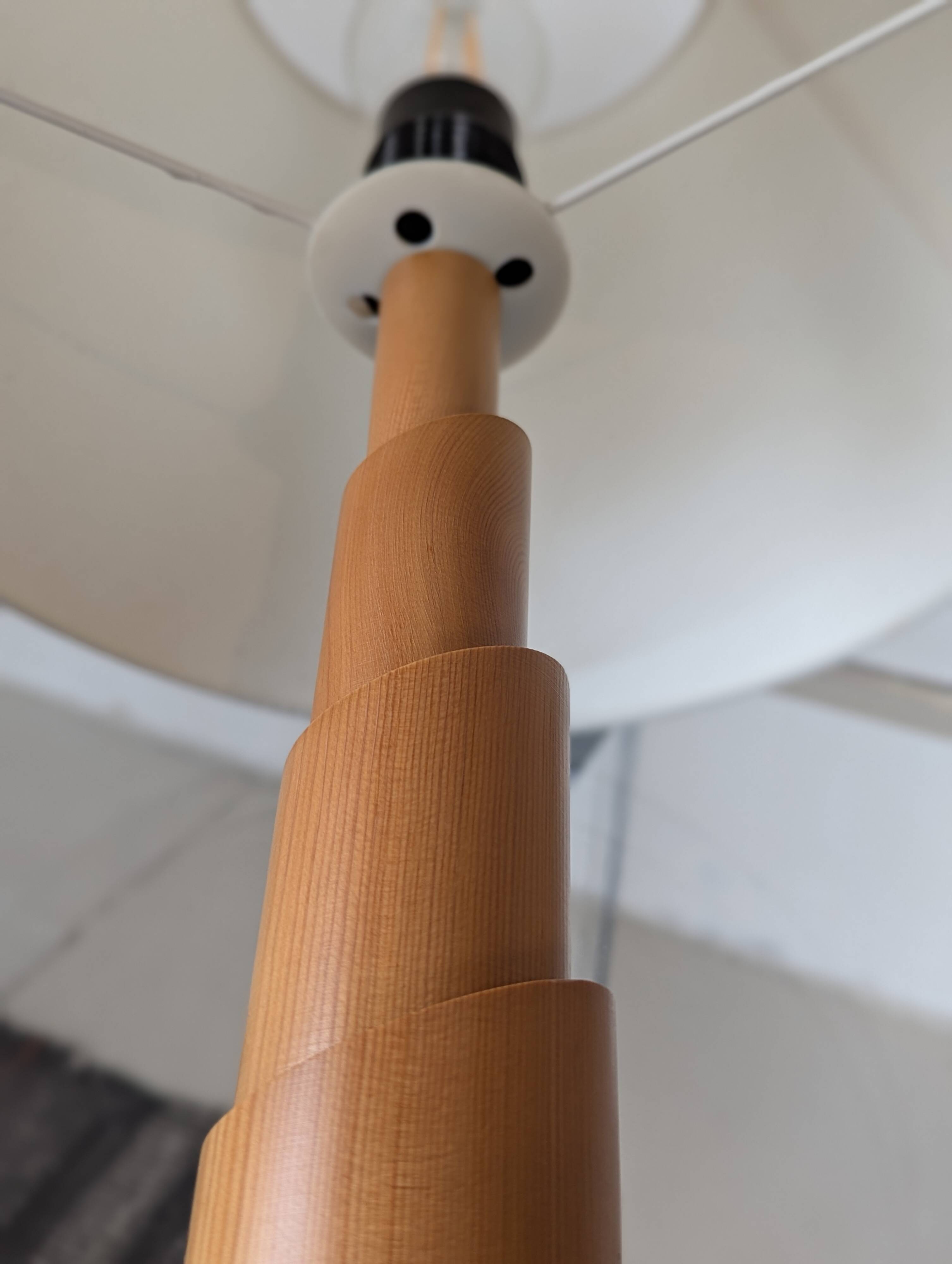 Pair of pine lamps, 1980s