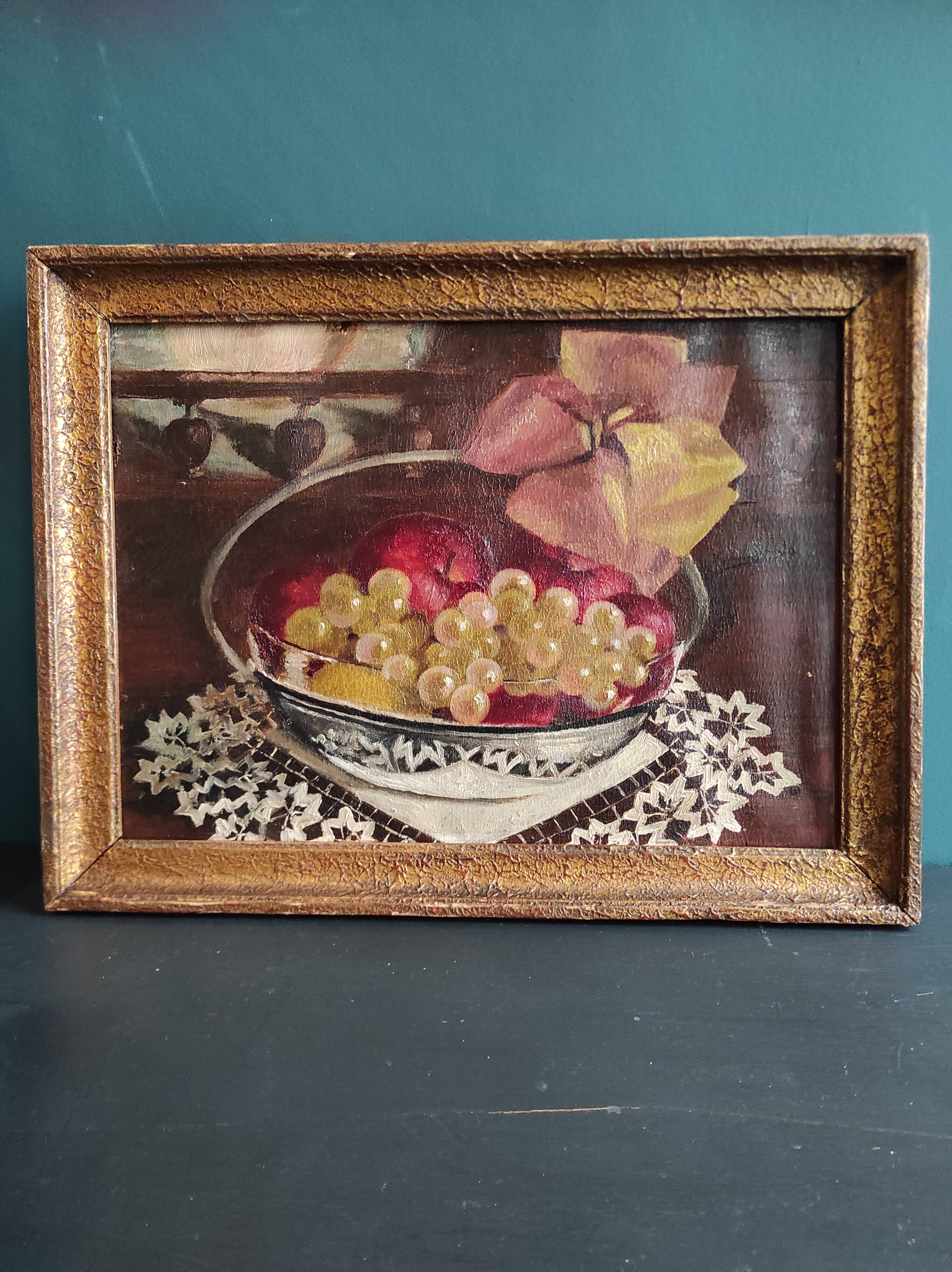 Antique still life, signed Y. Luboade, 1897