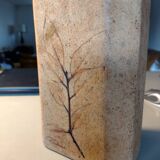 Vase Vallauris herbarium signed Leduc