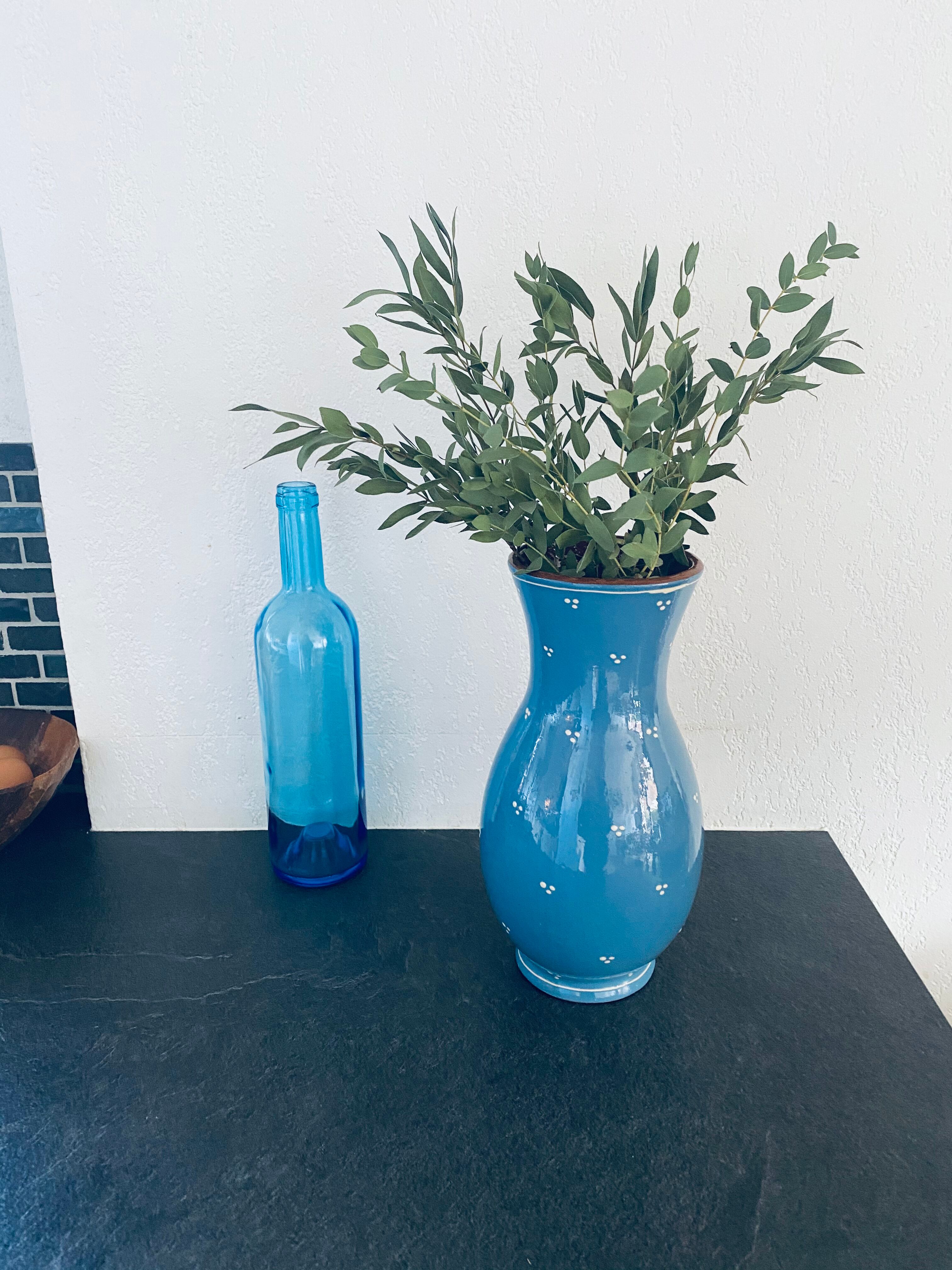 Ancient Savoyard blue vase
