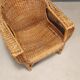 Vintage bamboo and wicker armchairs, Italy, 1950s-1960s.