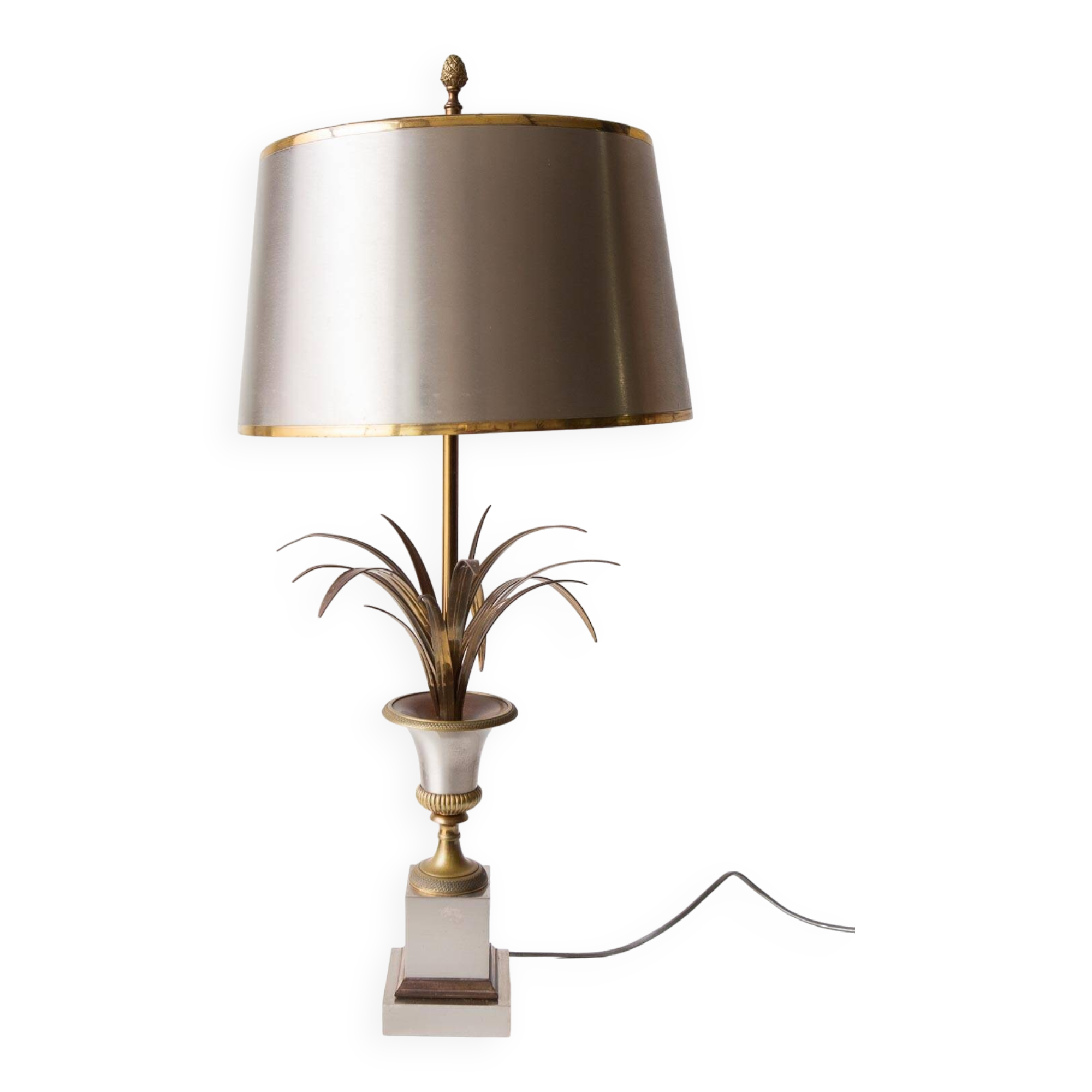 Large "Roseaux" table lamp by Maison Charles