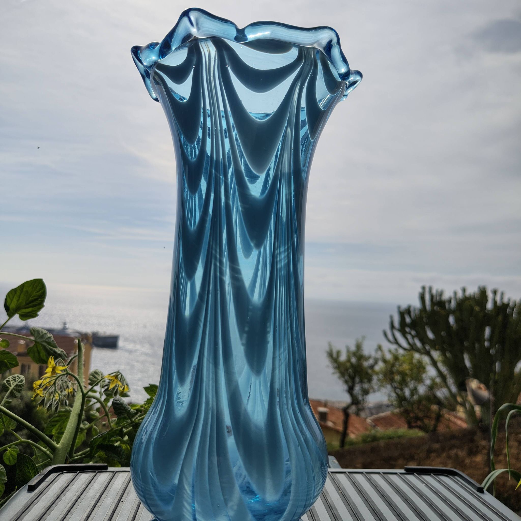 Handmade glass vase