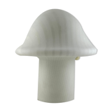 White glass Peill and Putzler mushroom table lamp XL