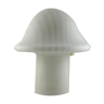 White glass Peill and Putzler mushroom table lamp XL
