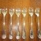 12 forks with cake christofle model shell