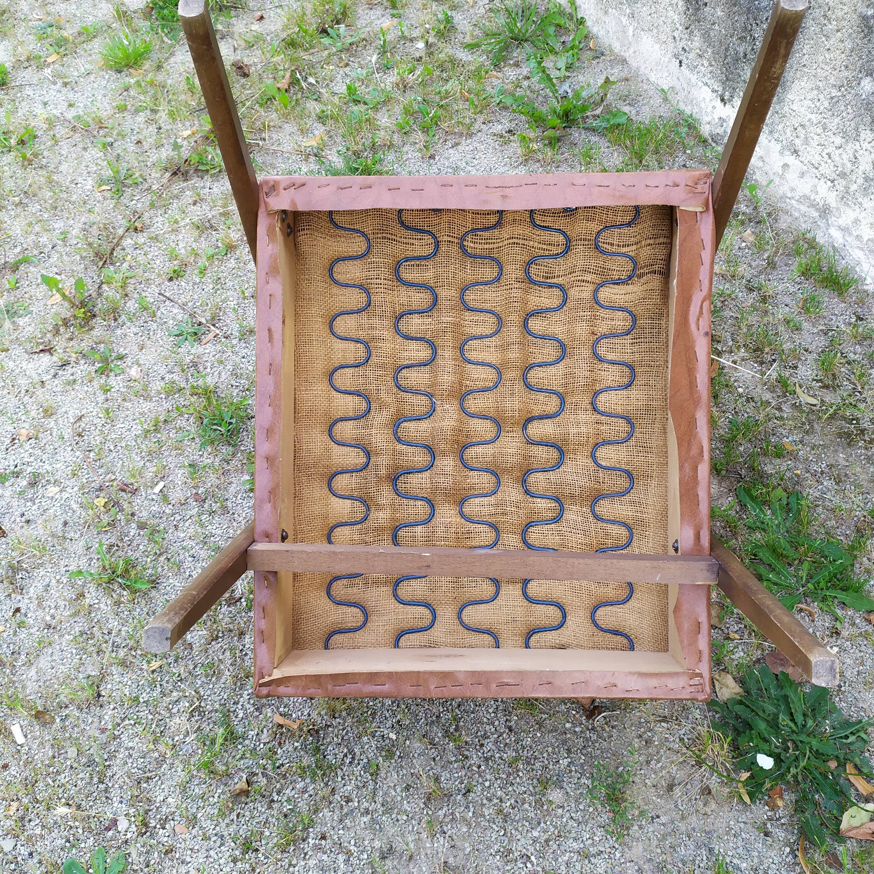 Fauteuil années 50 pieds compas