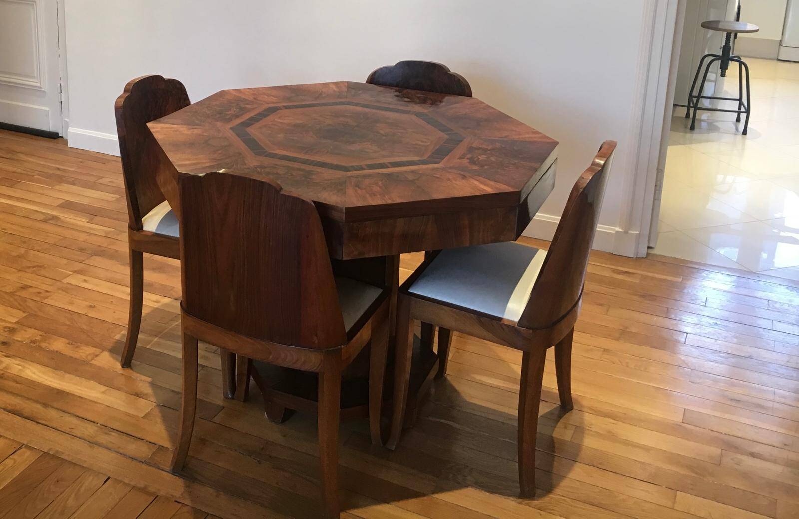 Dining table and chairs