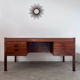 Old Danish Scandinavian desk in rosewood veneer designed by Christian Linneberg