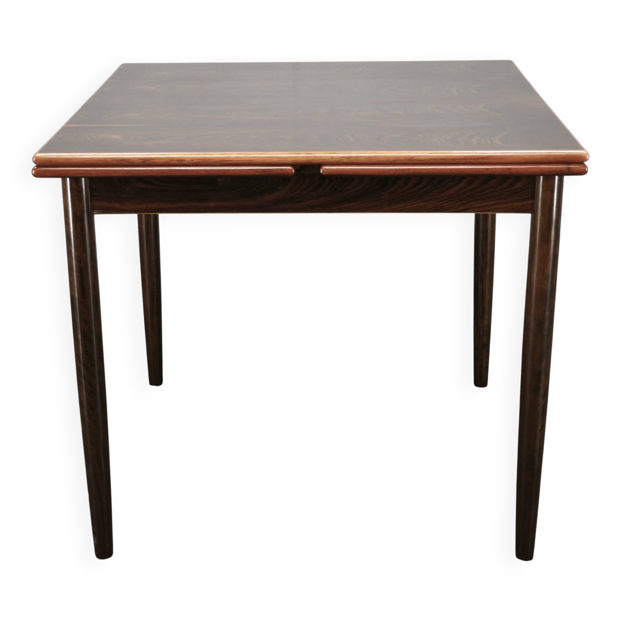 Danish Rosewood Extendable Dining Table, Mid-Century Modern, 1960s