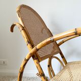 Vintage rattan rocking chair