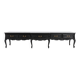 20th Century Louis XV style black low sideboard, France