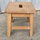 Small low wooden stool