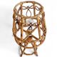 Bamboo and Rattan Table Lamp, Mid-Century Modern, 1960s Style