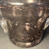 Champagne bucket or vase in blown bubble glass – signed Pascal Guenac