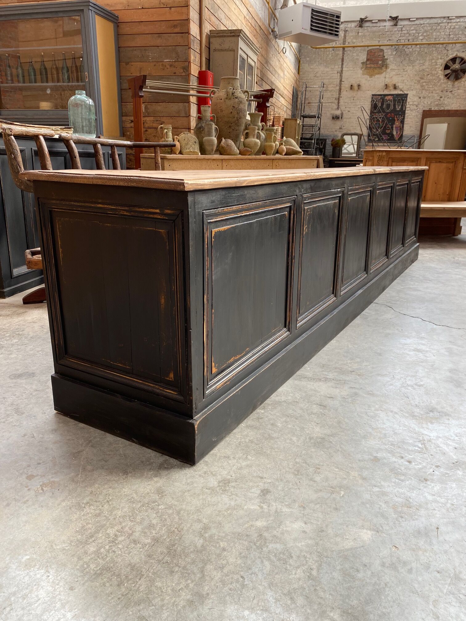 Patinated trading post