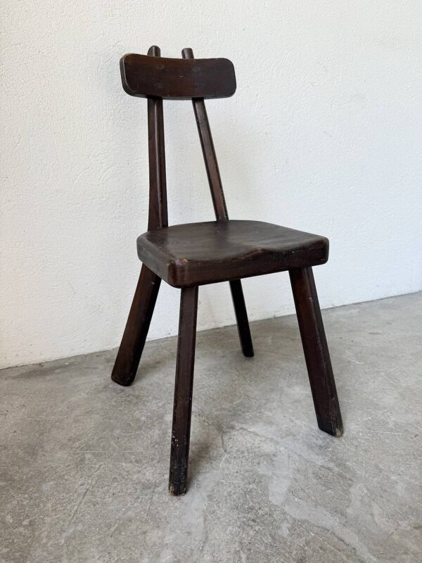 Chaise enfant brutaliste 1900