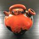 Chevrette coulures orange
