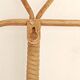 Wall-mounted coat rack imitation wicker