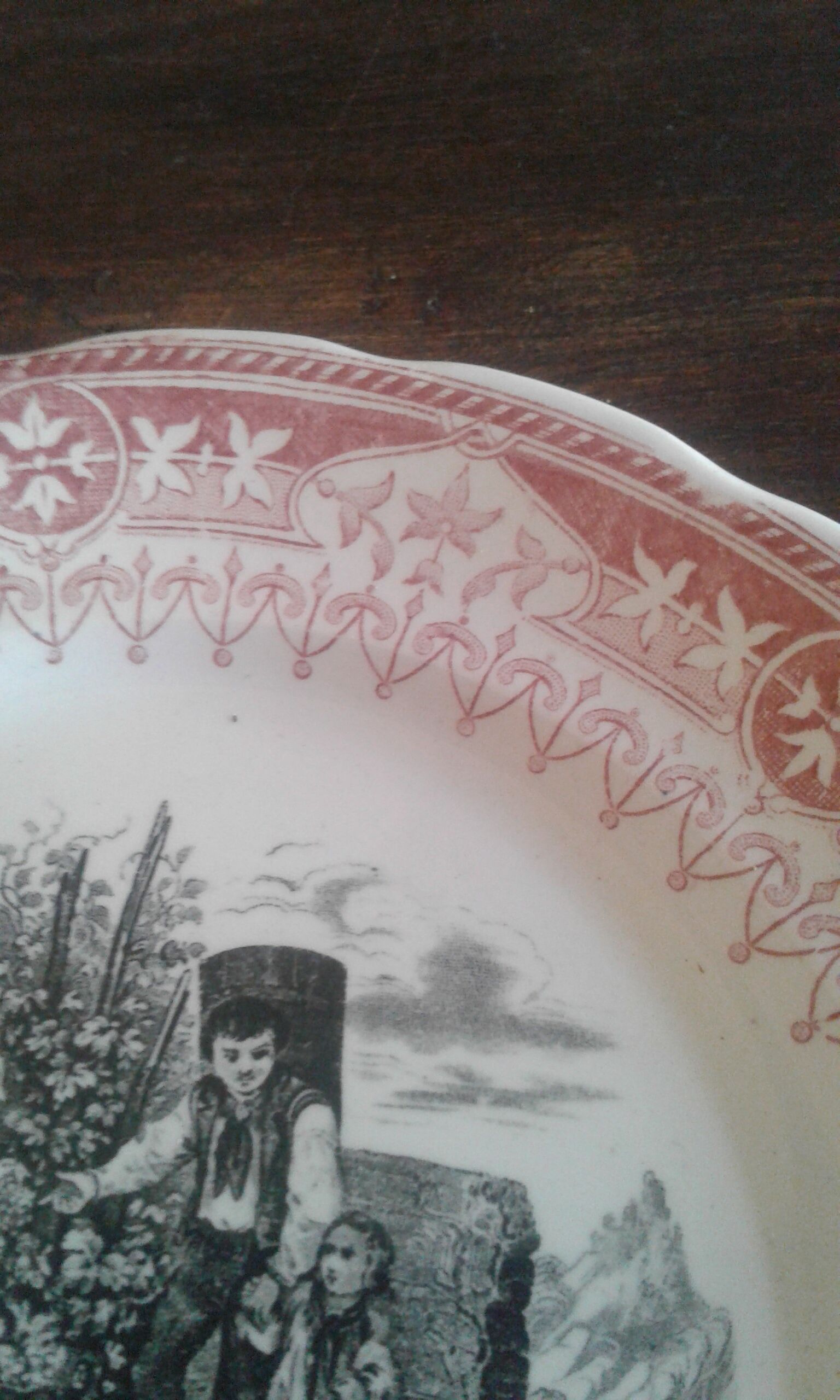 Set of ten plates Sarreguemines theme Field and seasons