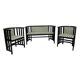 Fledermaus seating group by Josef Hoffmann, produced by Wittmann Vienna.
