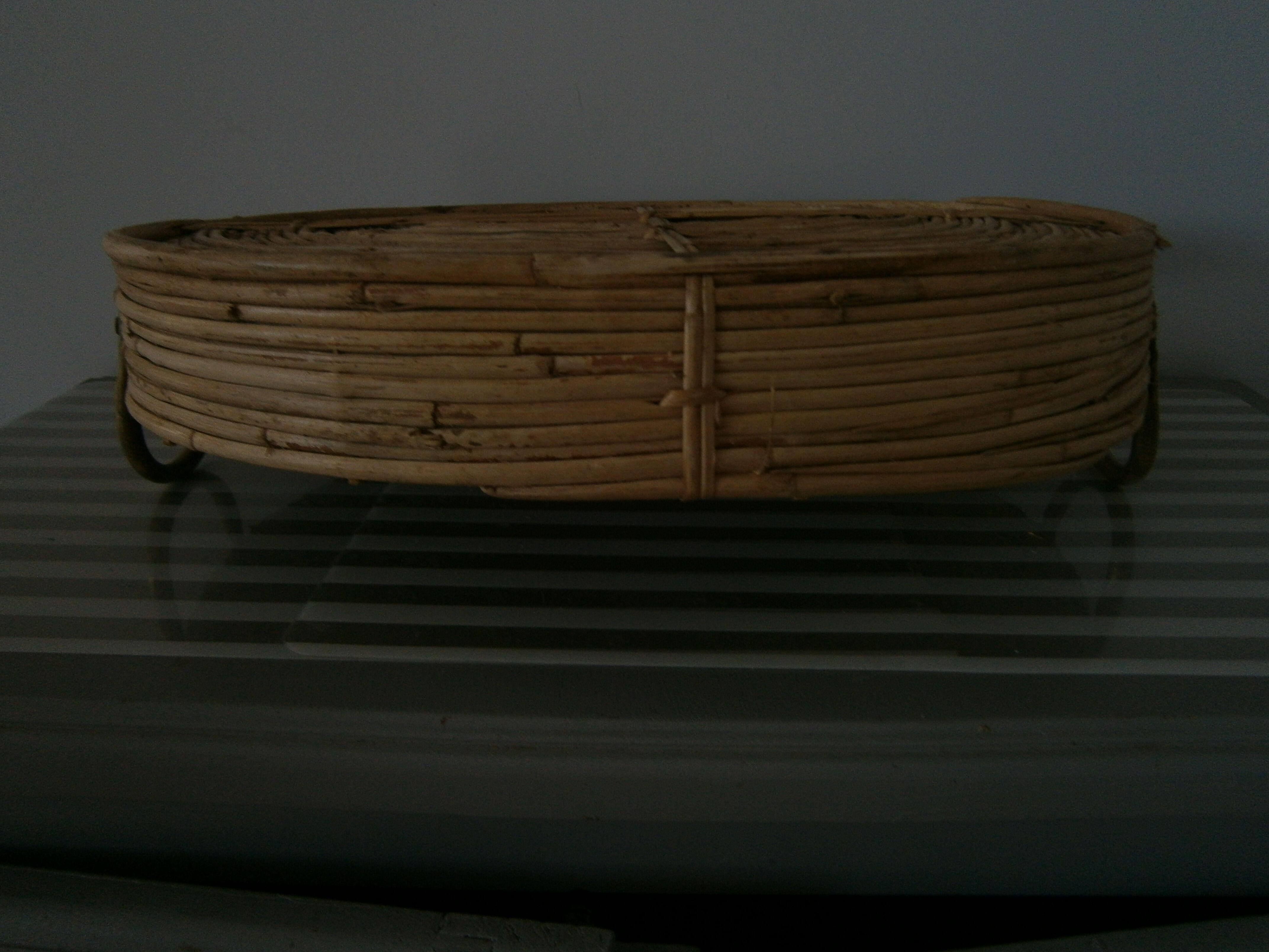 Rattan tray