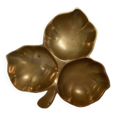Brass clover catchall tray