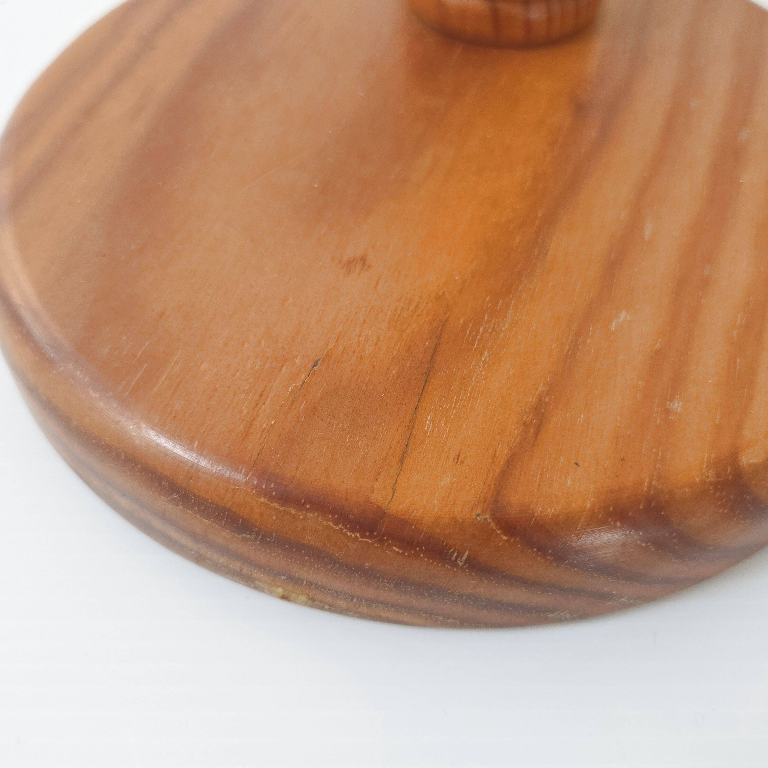 Vintage pine lamp for Solbackens Svarveri, 1970s