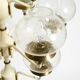 Large 1960s brass and glass tulip ceiling lamp by Hans Agne Jakobsson