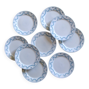 9 assiettes plates anciennes