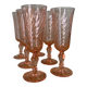 6 Rosaline Twisted Pink Champagne Flutes