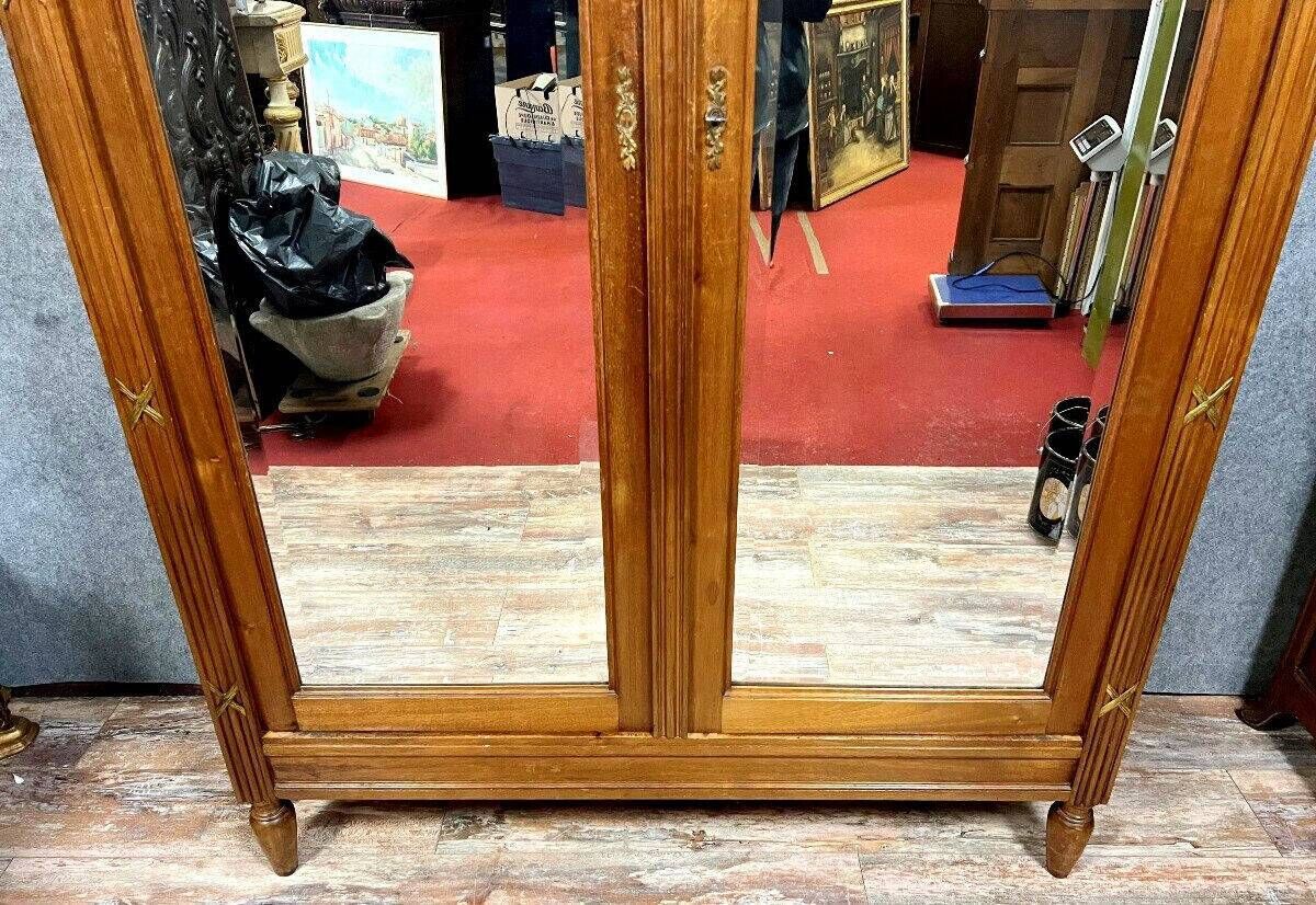 Parisian Louis XVI style cabinet in mahogany and gilded bronzes circa 1880