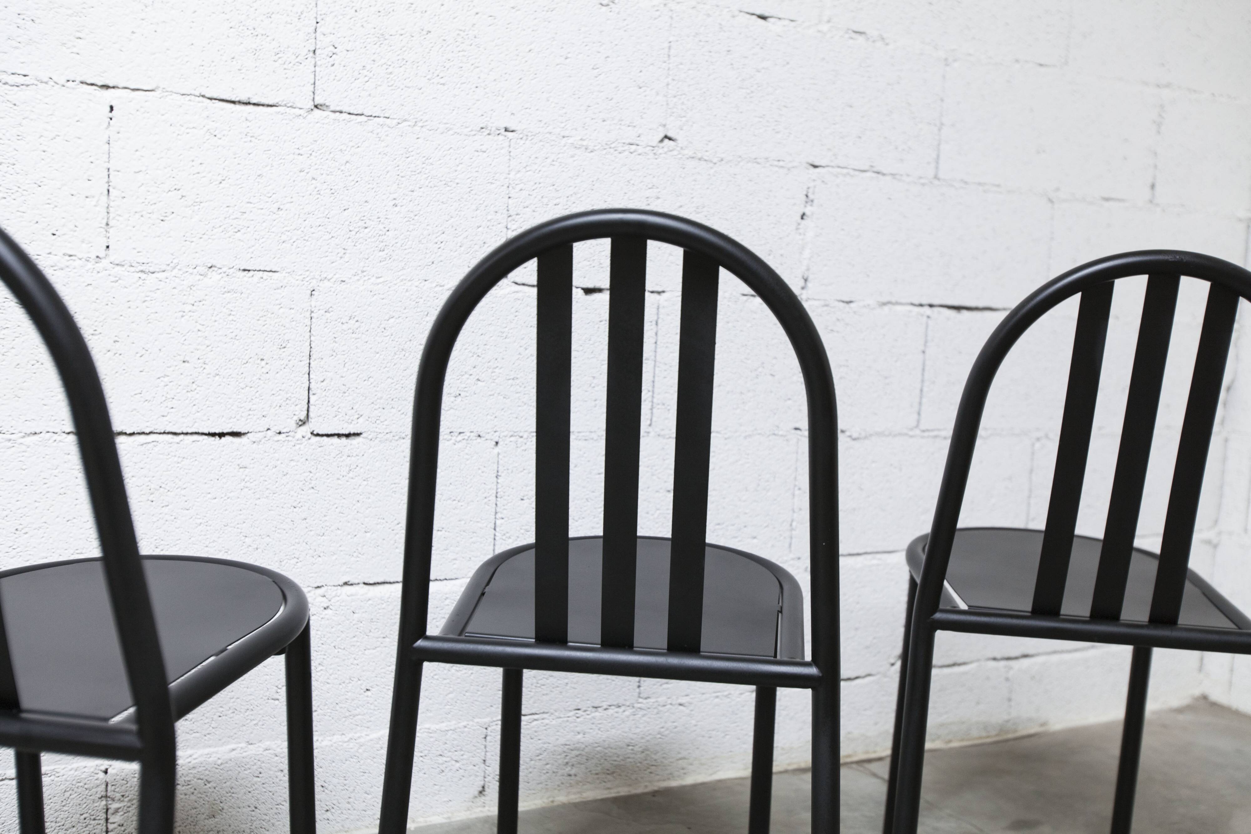 Set of 6 "202" model chairs by Robert Mallet Stevens 1980