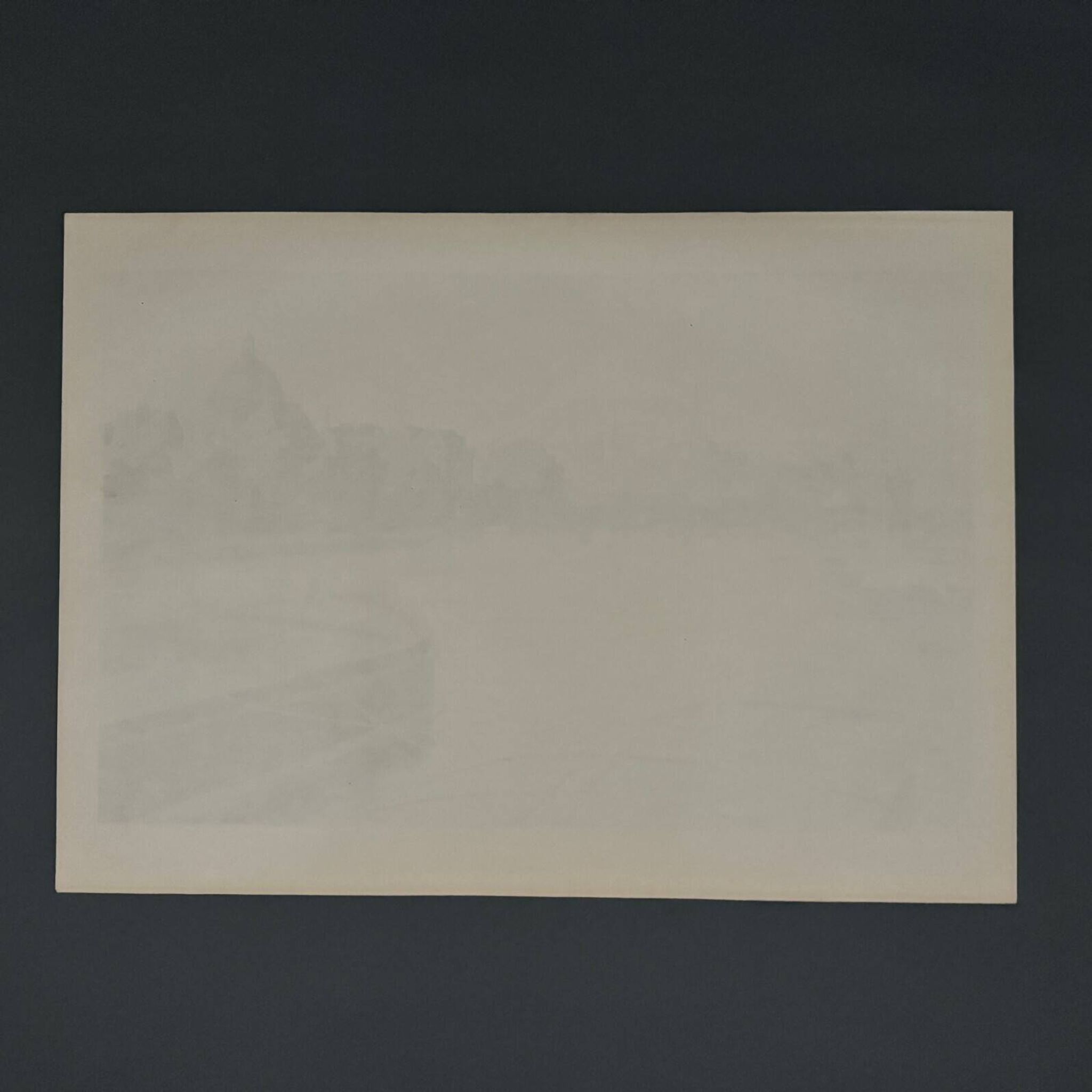 Lithograph by Henri Rivière, Parisian Landscapes, The Institute and the City