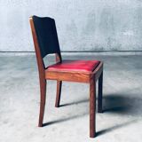 Art Deco Dining Chair Set, Belgium, 1920s, Set of 4