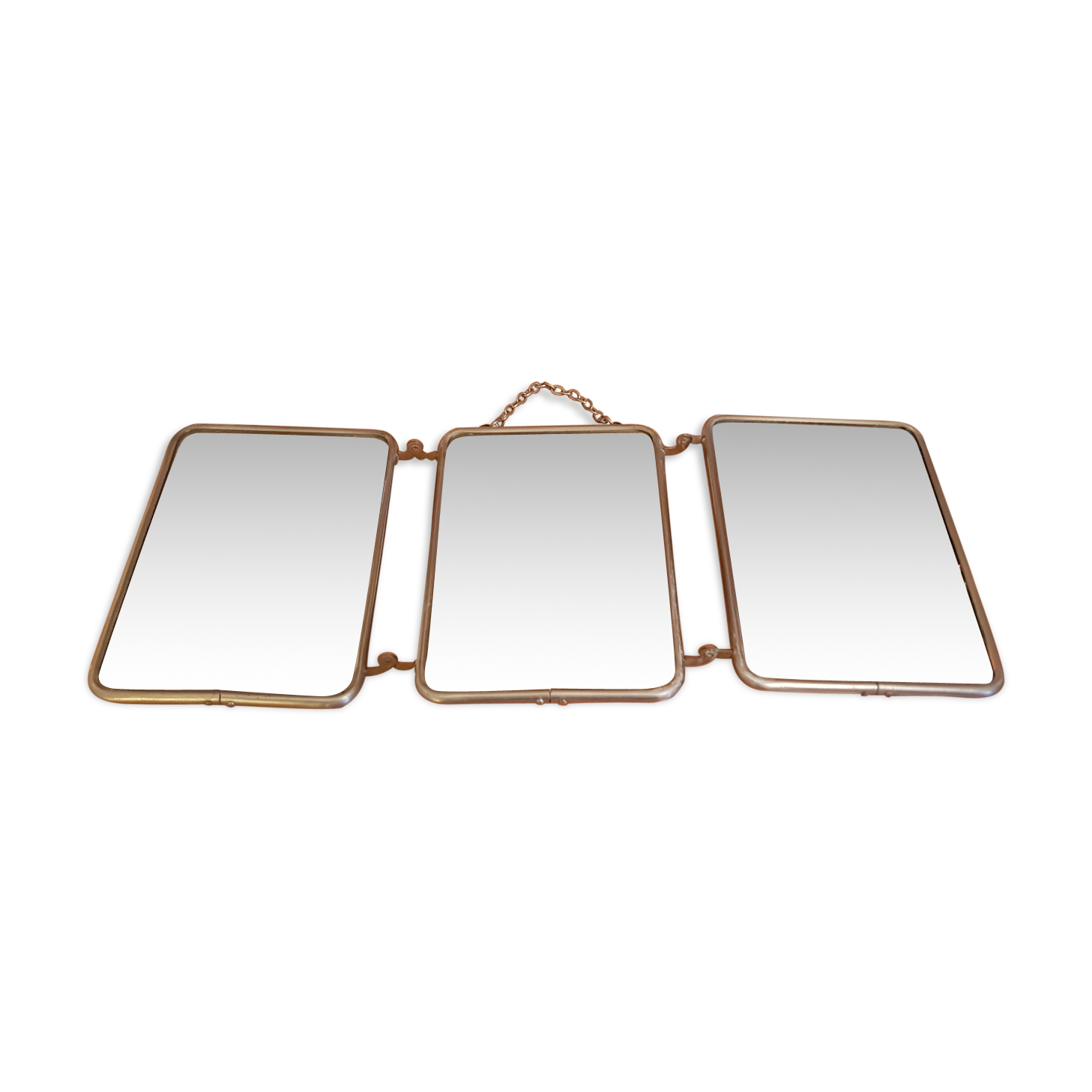 Barber triptych mirror 13x18cm