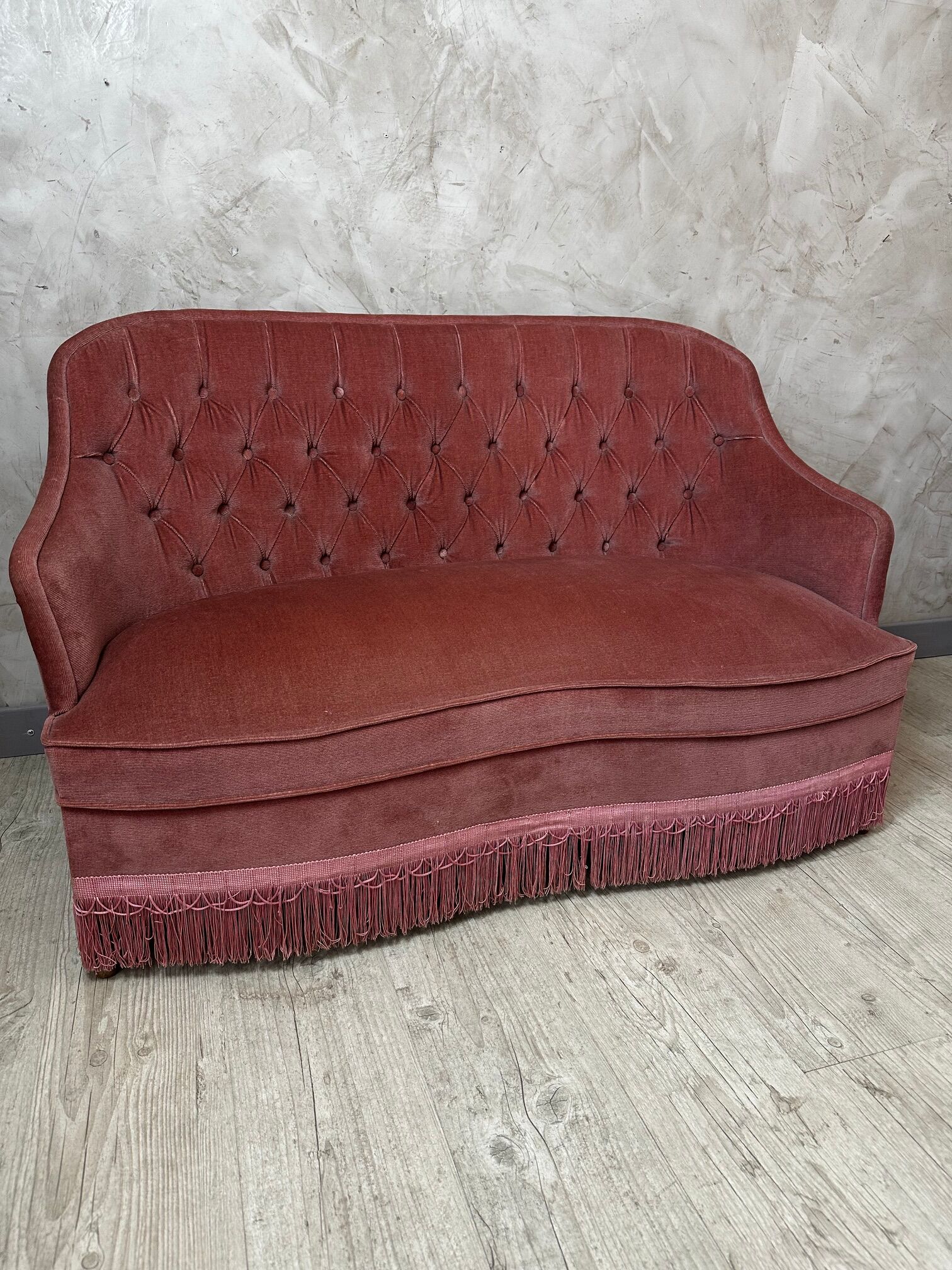 Velvet sofa 1950