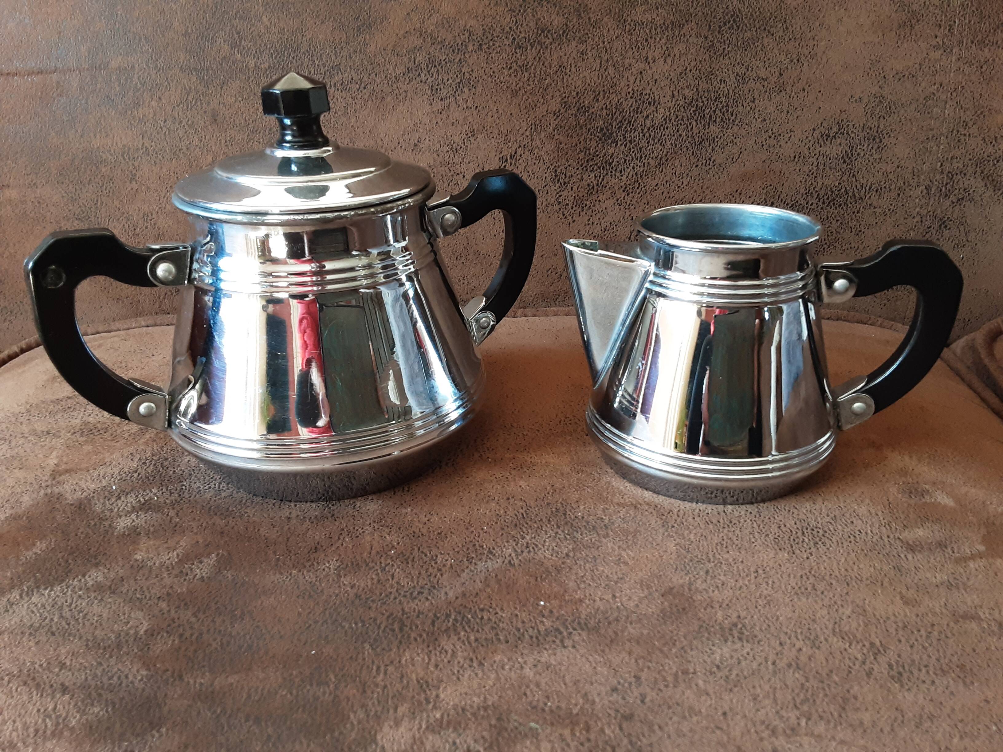 Vintage metal coffee service set