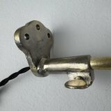 Pair of antique "beunza" workshop wall lights