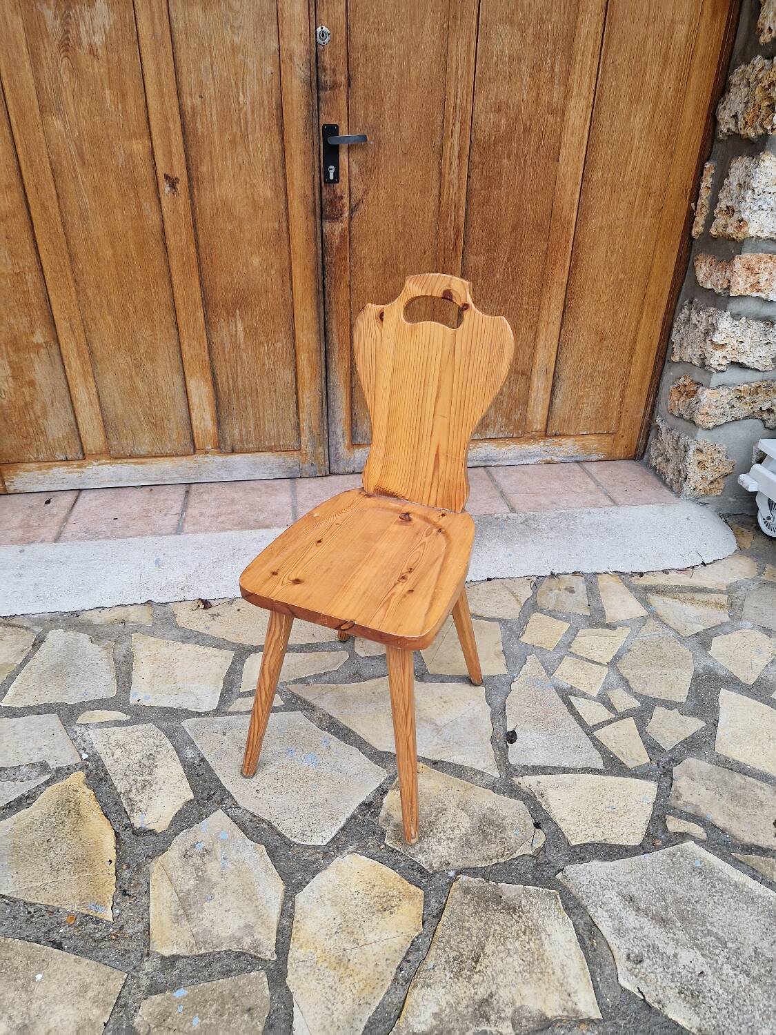 Chaise brutaliste vintage