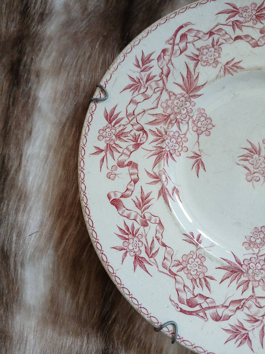 Antique plate in ironstone
