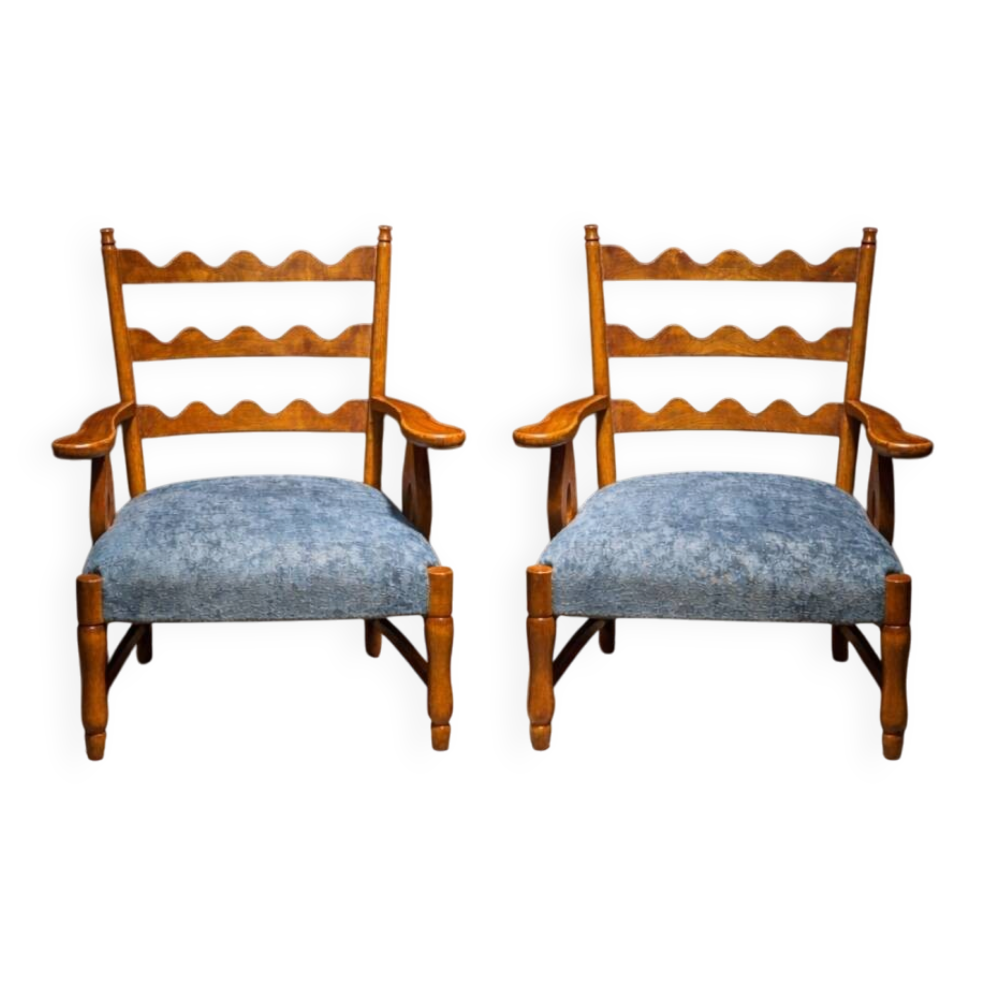 Paolo Buffa - Paire de fauteuils et table basse, 1950