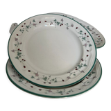 Set of 4 porcelain plates
