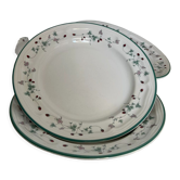 Set of 4 porcelain plates
